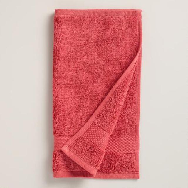 Coral Cotton Washcloth, Set of 2
