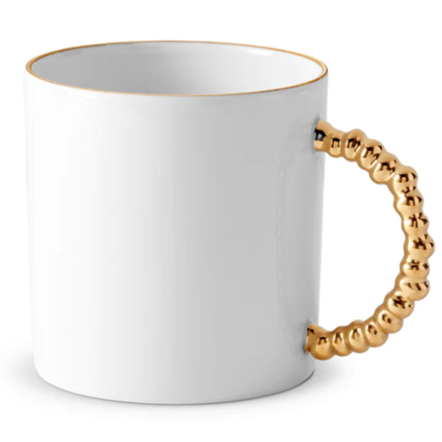 Haas Mojave Mug - White + Gold