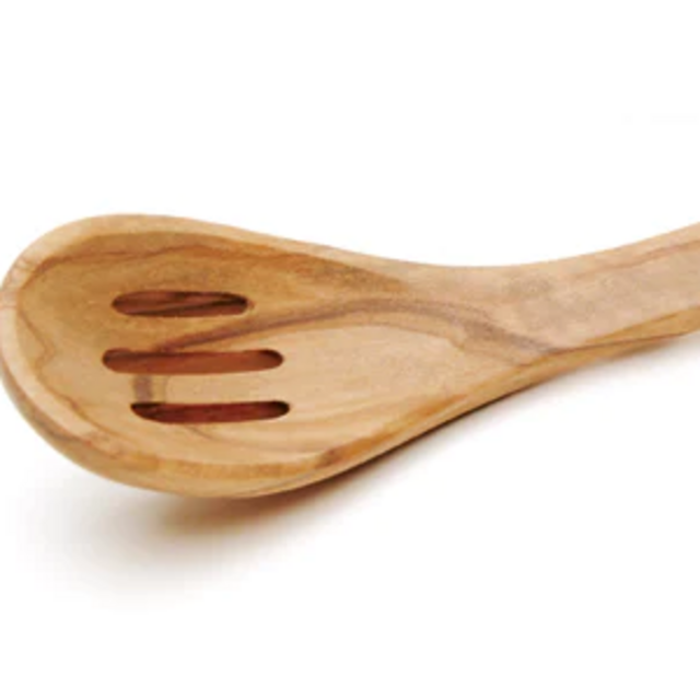 Olive Wood Curved Olive Spoon