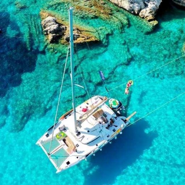 Sunset Catamaran Cruise in Greece