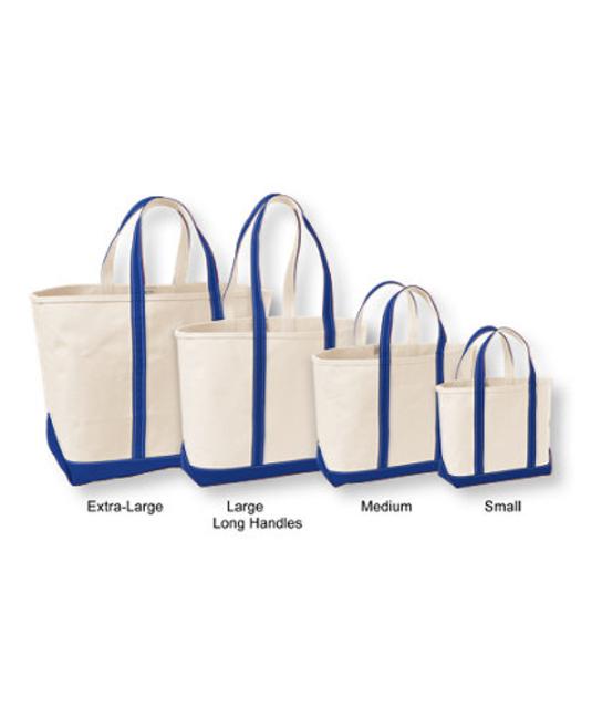 Boat and Tote Bag, Open-Top - LARGE, BLUE, MONOGRAMED