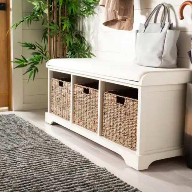 Safavieh Lonan Storage Bench in White