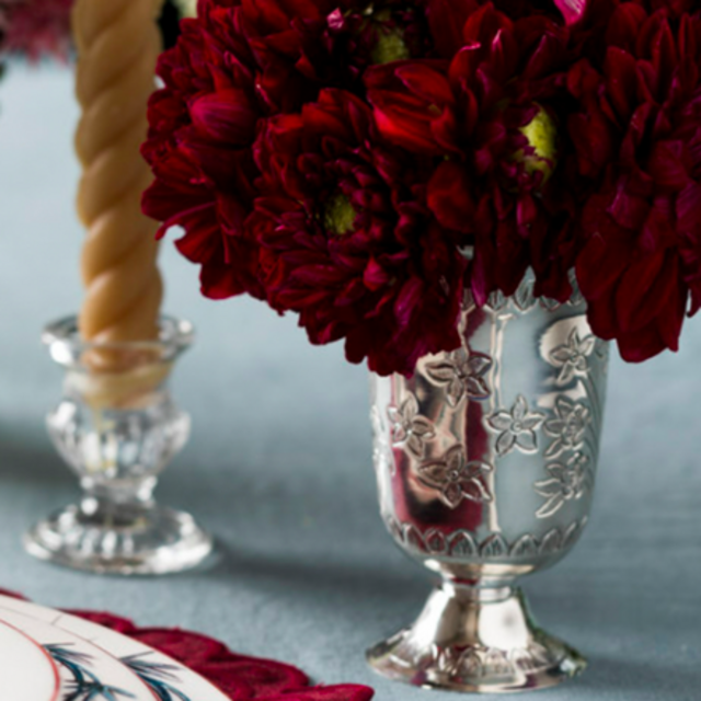Agra Floral Wine Goblet – Land Of Belle