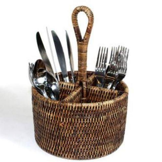 Round Utensil Basket