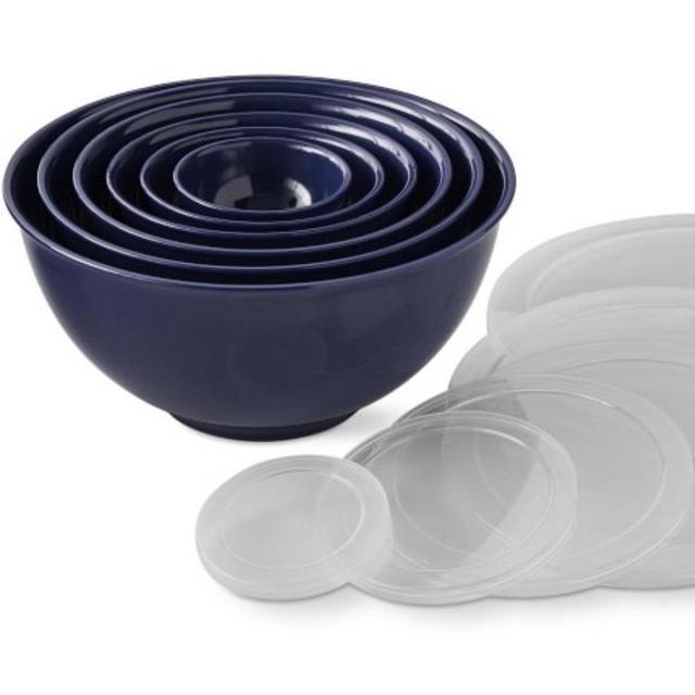 Melamine Mixing Bowls with Lid, Set of 6