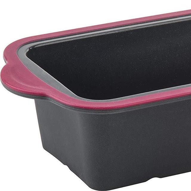 Trudeau 09912096 Structure Silicone Loaf Pans, Grey/Pink