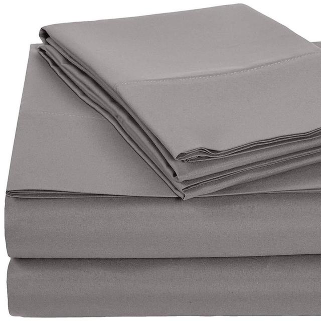 AmazonBasics Microfiber Sheet Set - Full, Dark Grey