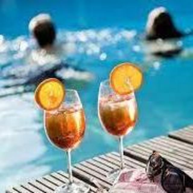 Apero Hour at the Pool