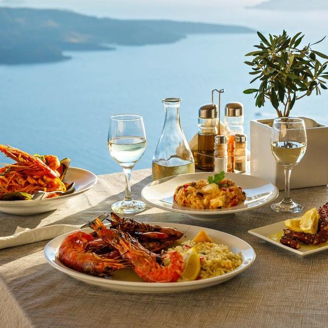 Dinner For Two in Santorini