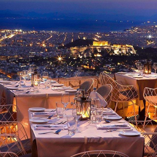 Honeymoon Dinner in Athens