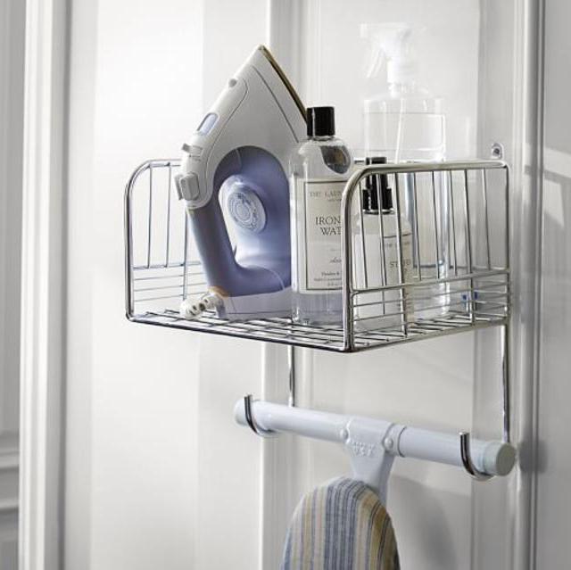Chrome Ironing Board Rack (from Pottery Barn)