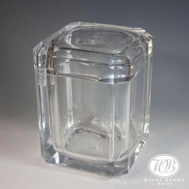 Monogrammed Vintage Style Lucite Ice Bucket