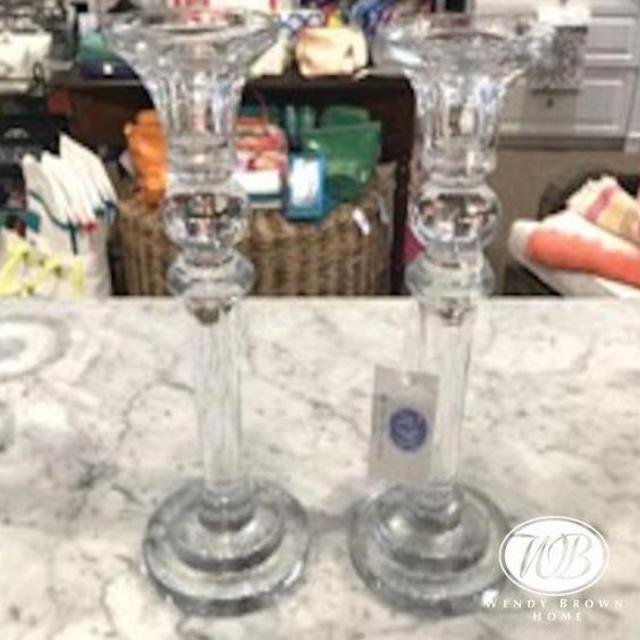 Handblown Glass Simpson Candle Sticks