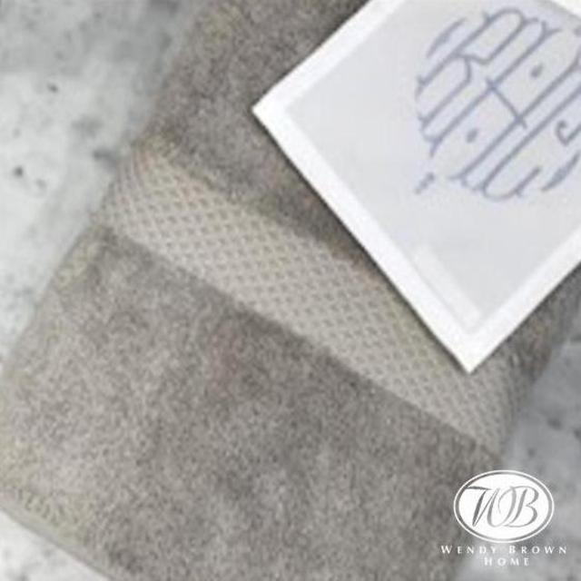 Sterling Bath Towel Set with Monogram (1 bath towel, 1 hand towel, 1 wash cloth)