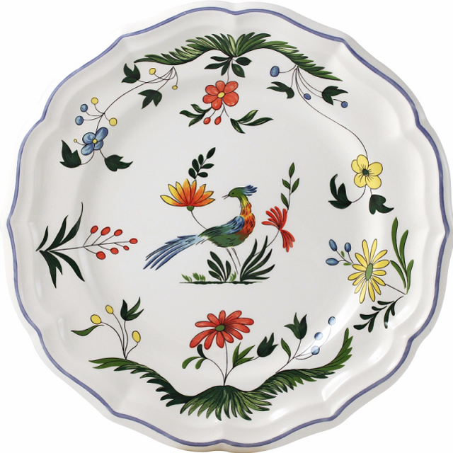 Gien, Oiseau du Paradis Dinner Plate
