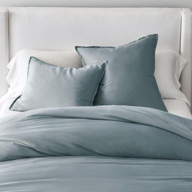 Casual TENCEL™ Duvet Cover- queen RIVIERA BLUE