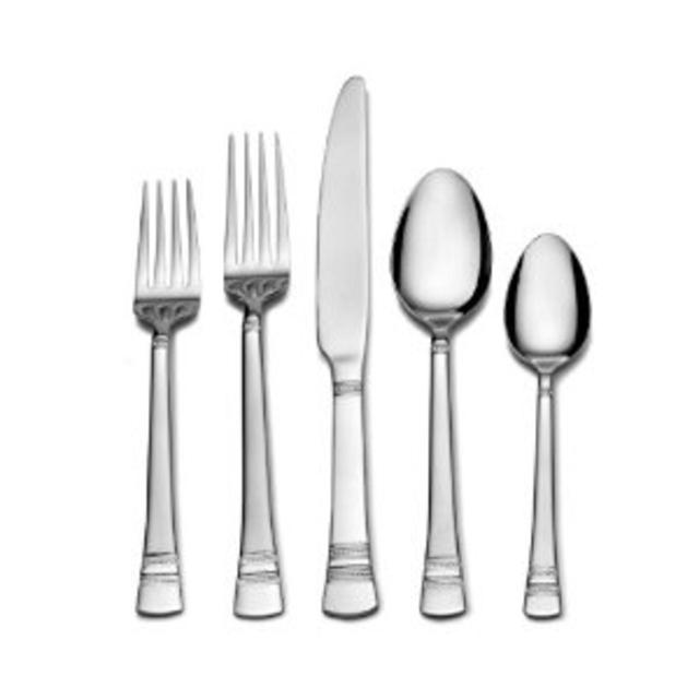 Pfaltzgraff Everyday 20-Piece Sapphire Bay Flatware Set, Stainless Steel, Set of 4