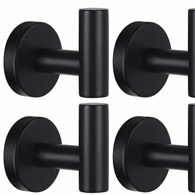 Bathroom hooks- Black