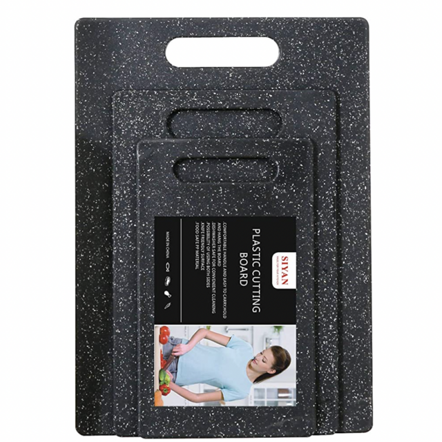 3 piece black cutting board