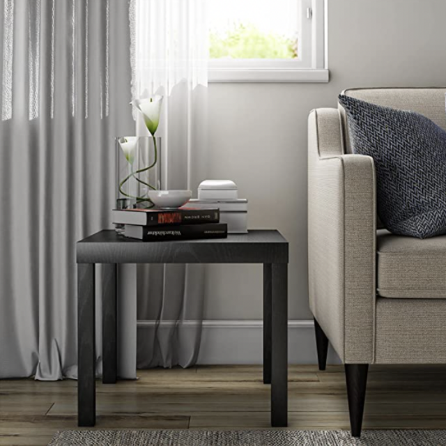 Black end table