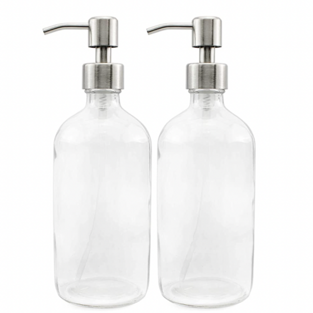 Glass Pumps Soap Dispenser