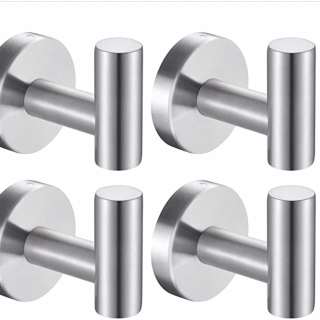 Bathroom hooks- Brushed Nickel