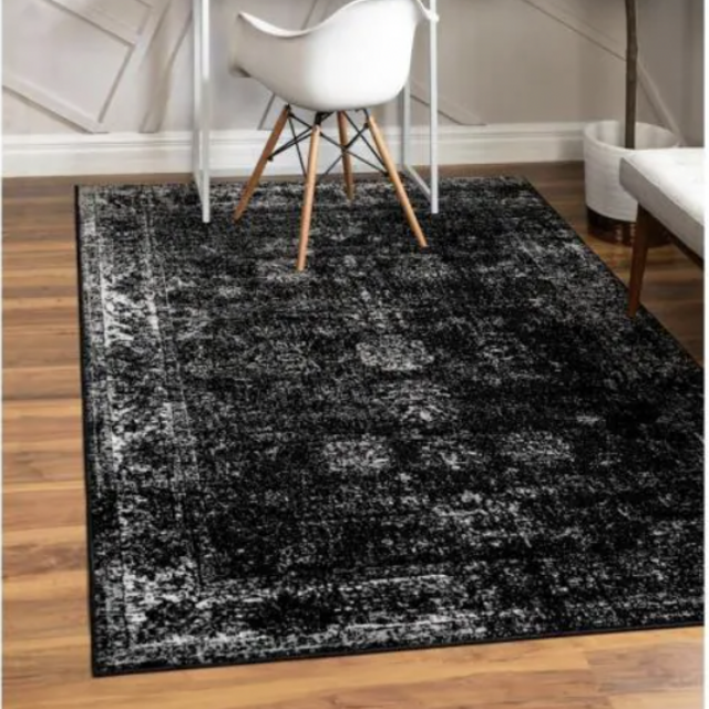 Sofia Casino Black 9' x 12' Area Rug