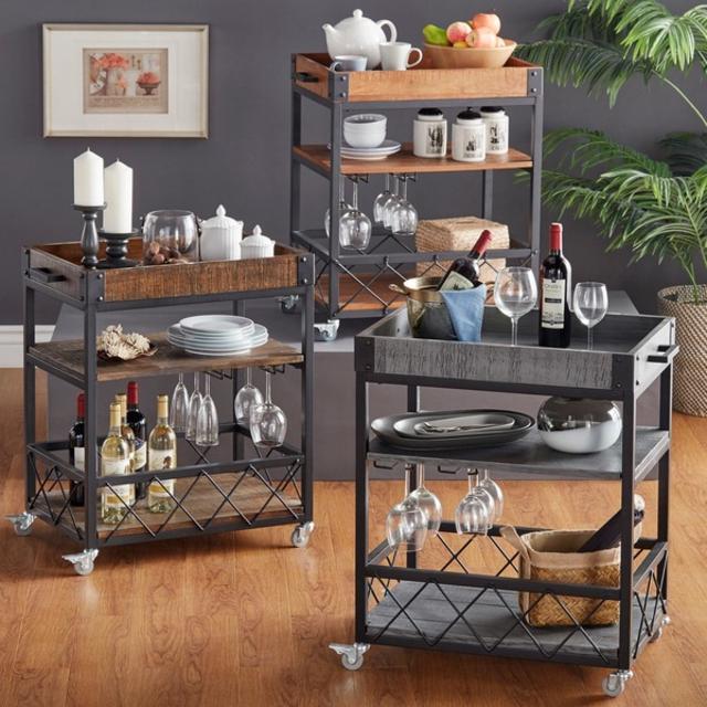 Mobile Kitchen / Bar Serving Cart