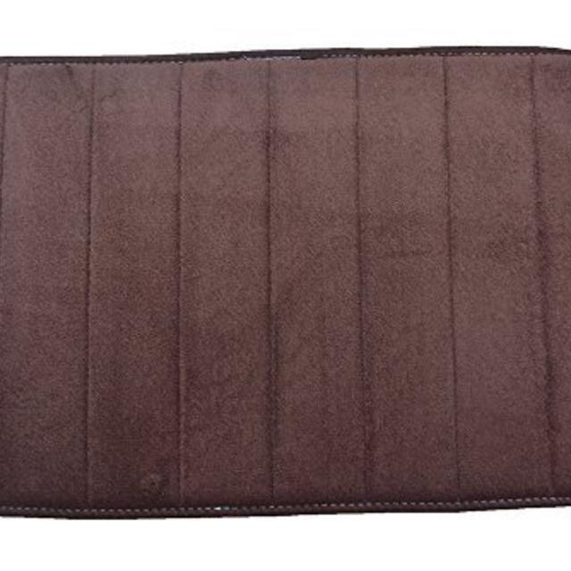 Townhouse Rugs Luxurious 17-Inch by 24-Inch Memory Foam Bath Rug, Brown