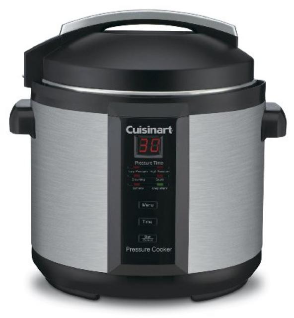 Cuisinart CPC-600AMZ 1000-Watt 6-Quart Electric Pressure Cooker, Brushed Stainless and Matte Black
