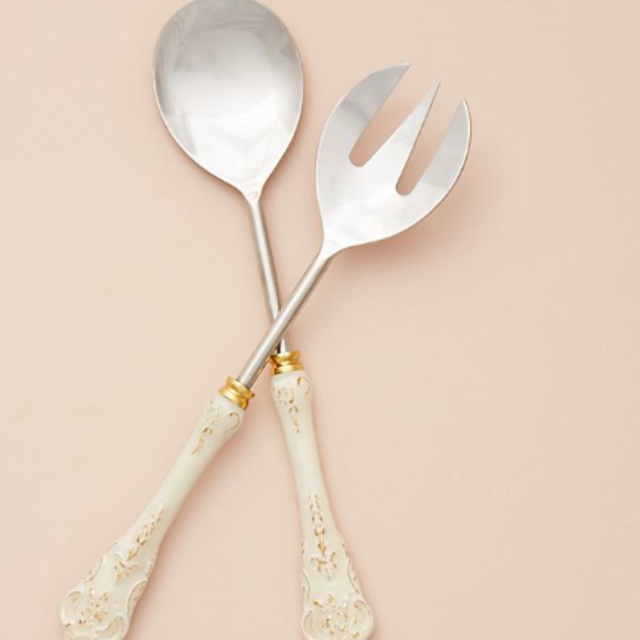 Goldenrod Serving Utensils, Set of 2
