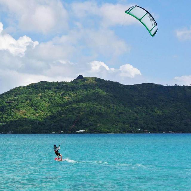Kite surfing on our honeymoon
