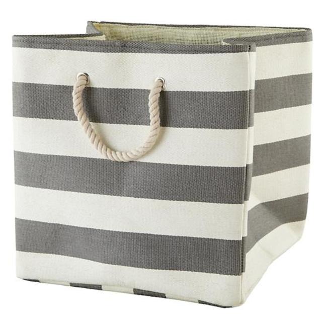 Stripes Around the Floor Bin (Grey)