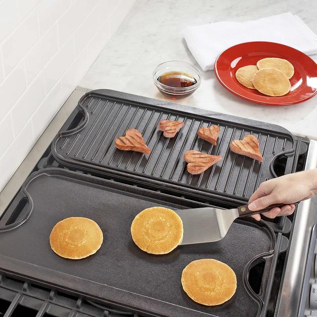Lodge Logic™ Rectangular Grill & Griddle Pan