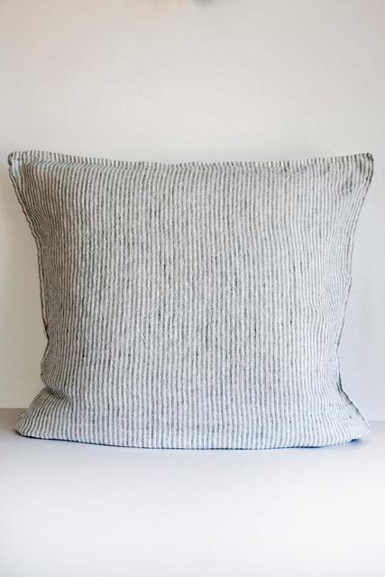 linge black and white linen euro cushion cover