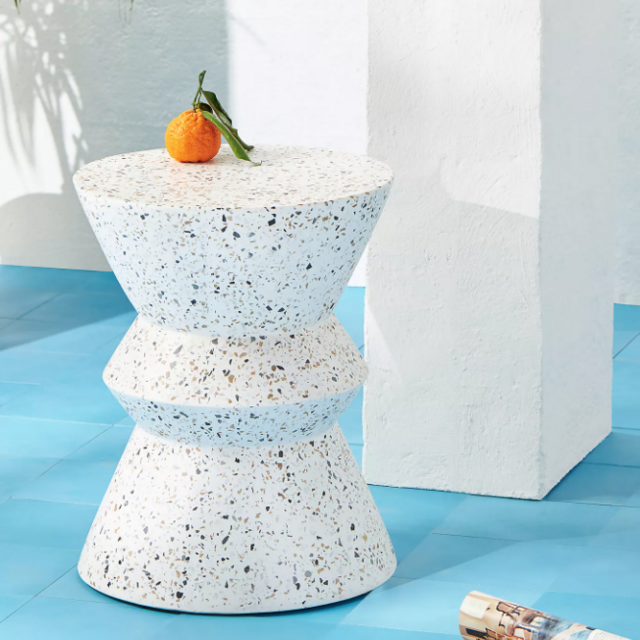 Terrazzo Concrete Stool from Anthropologie