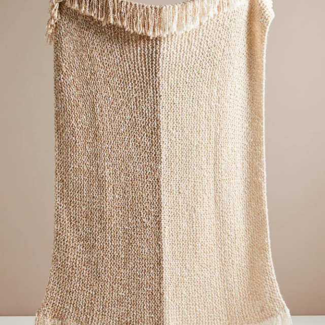 Amber Lewis for Anthropologie Amboy Knit Throw Blanket