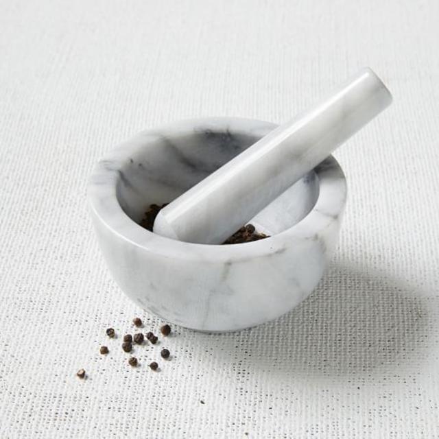 Marble Mortar + Pestle