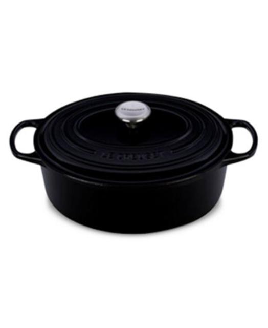 Le Creuset Signature Enameled Cast Iron 6.75 Qt. Oval French Oven - Black