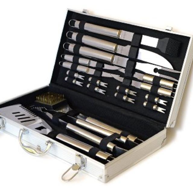 Culina BBQ 18 pcs Stainless Steel in Elegant Aluminum Stow Case