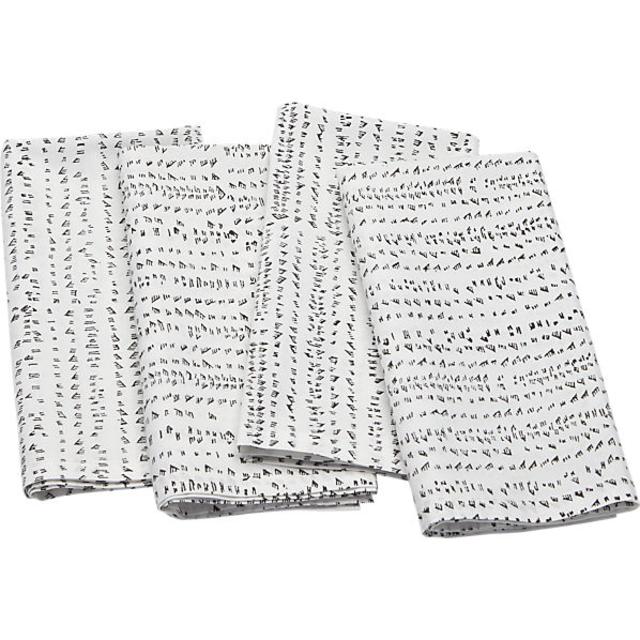 set of 4 felix block print napkins