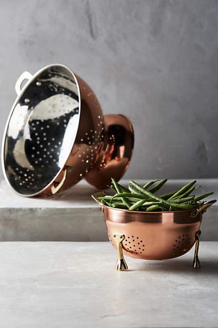 Copper-Plated Colander (small & large)
