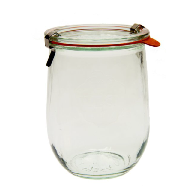 Weck 745 Tulip Jar - 1 Liter, Set of 6