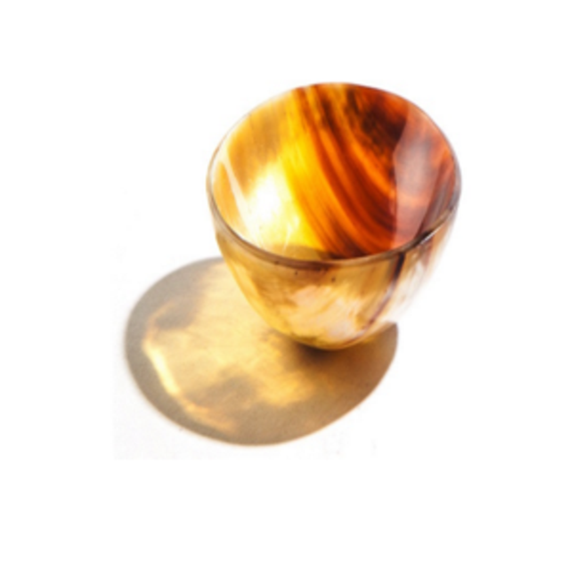 Polished Horn Salt Cellar