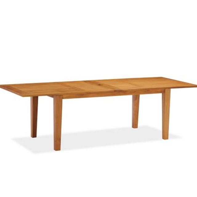 Hampstead Teak Rectangular Extending Dining Table - Honey