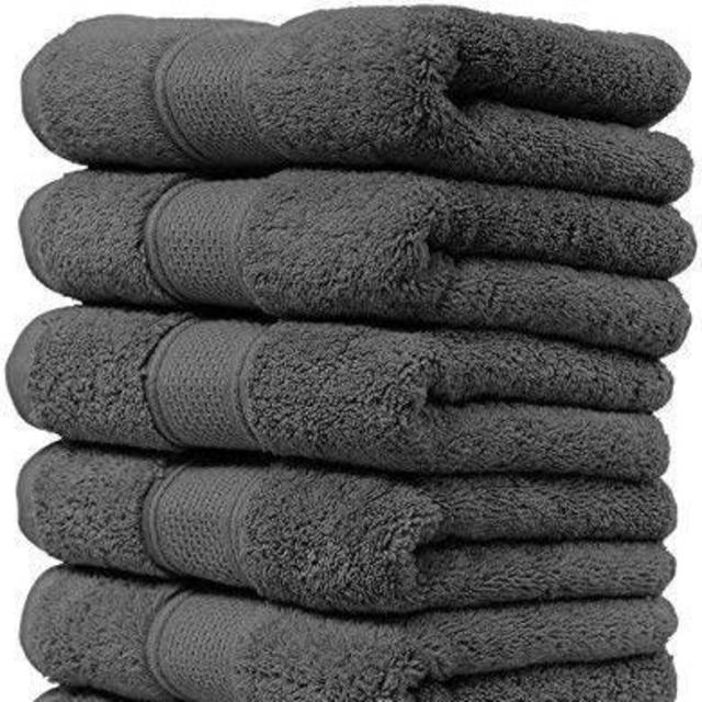 Maura 6 Piece Hand Towel Set. 2017 Premium Quality Turkish Towels. Super Soft, Plush and Highly Absorbent. Set Includes 6 Pieces of Hand Towels (Hand Towel - Set of 6, Space Gray)