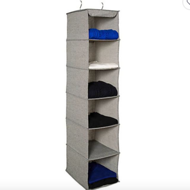 Squared Away™ Arrow Weave 6-Shelf Hanging Organizer