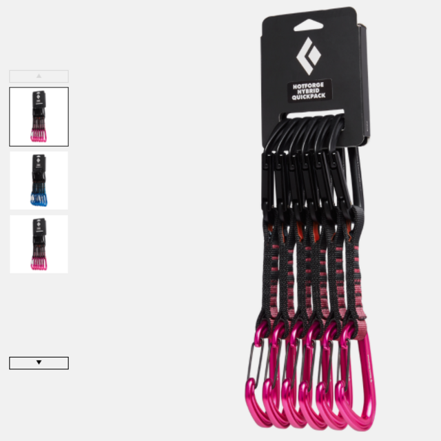 Climbing quickdraws (set of 6)