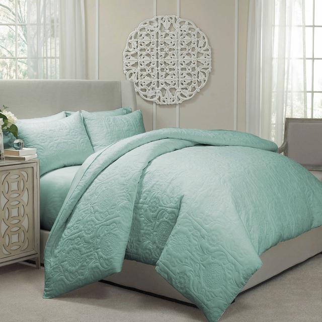 Vue® Barcelona Convertible Coverlet-to-Duvet Cover Set in Spa Blue