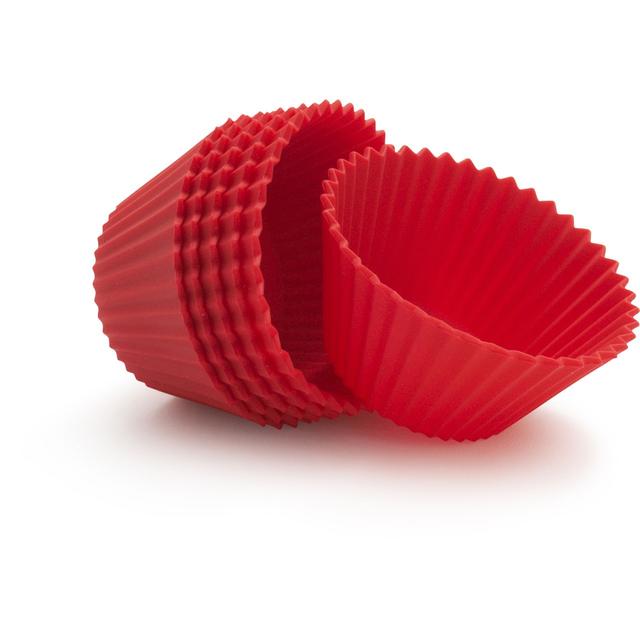 Red Silicone Bake Cups, Set of 12